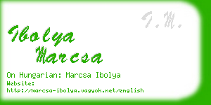 ibolya marcsa business card